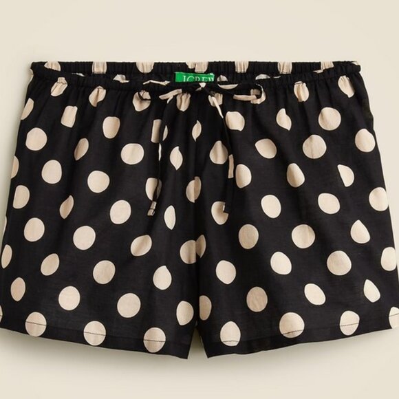 NWT J. Crew Cotton Voile Beach Short in Dot Print, XXS - Picture 2 of 9